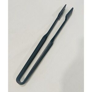 Pampered‎ Chef Serving Tongs Nylon Serrated Black 12.5 in #2318 USA